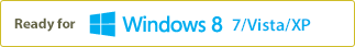 Ready for Windows8/ 7 / vista / XP