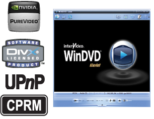 WinDVD 8 Gold で洗練されたビデオ再生クオリティをお楽しみください